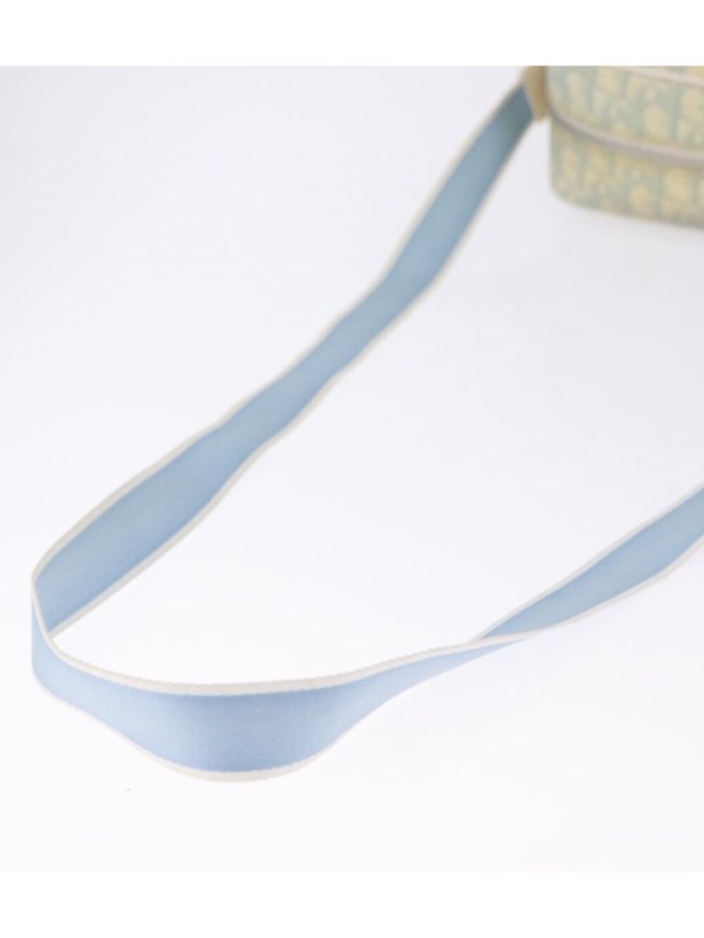 Christian Dior Trotter Canvas Shoulder Bag PVC Light Blue Silver - Picture 5 of 16
